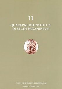 Copertina Quaderno degli Istituti di Studi Paganiniani - n 11 - Ottobre 1999