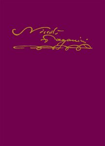 Copertina del Catalogo Tematico di Niccolò Paganini - Aggiornamento 2